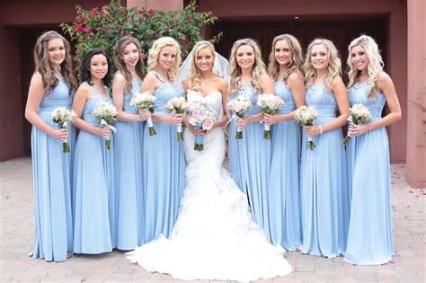 Cornflower blue bridesmaid dresses | Wedding bridesmaid ...