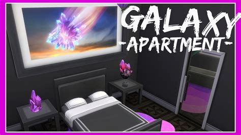 The Sims 4 Galaxy Space Crystal Apartment Speed Build No Cc