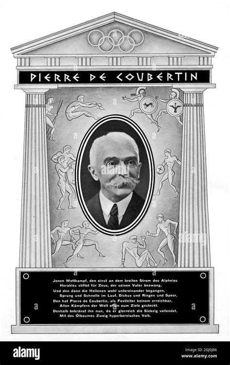 Pierre De Coubertin Portrait Black And White Stock Photos And Images Alamy