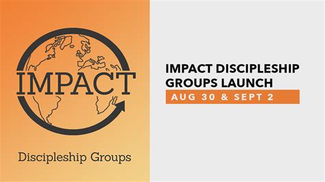 Impact Discipleship Group Launch — Crossroads Church