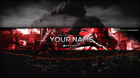 This Is War Youtube Channel Banner Template Madmoneybanks