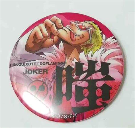 One Piece Can Badge Button Donquixote Doflamingo Yakara Blue Eiichiro