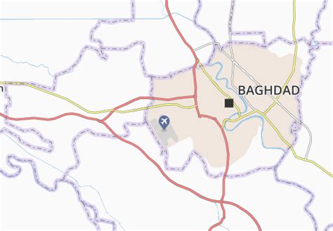Michelin Baghdad International Airport Map Viamichelin