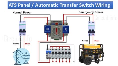 Ats Panel Wiring Automatic Transfer Switch Wiring Diagram Circuit
