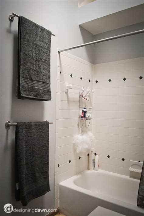 Small bathrooms are sometimes frustrating because you don't have enough space for everything you need, including this towel rack is a standard unit we've seen in many places before, such as hotel, hotel bathroom and cloakroom. Around the House: Inching forward with Guest Bathroom ...