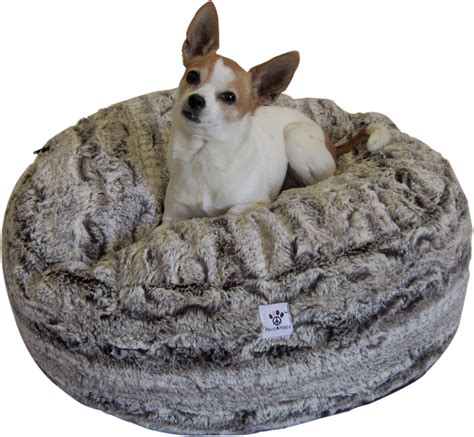 Luxury Faux Fur Dog Bed Chocolate Swirl Small Paws4peacellc Store