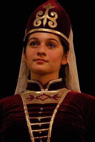 Circassian Girl In Traditional Attire Turkish Culture World Cultures