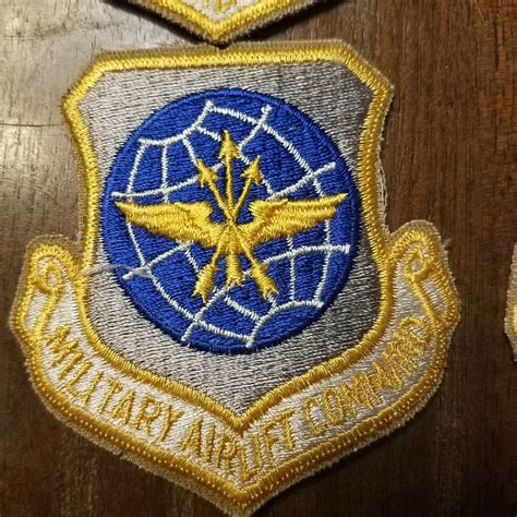 You Get 4 Usaf Military Airlift Command Mac Patch Color Ebay