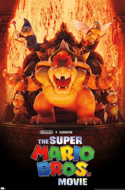 The Super Mario Bros Movie Bowser S World Key Art Wall Poster