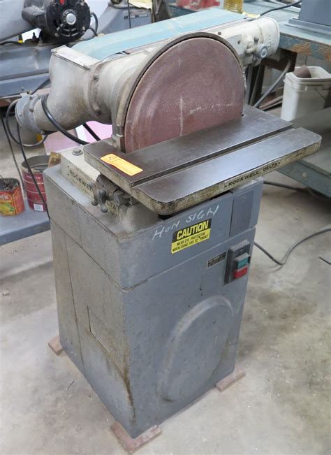 Rockwell Delta 6 Belt And 12 Disc Sander Model 52 314