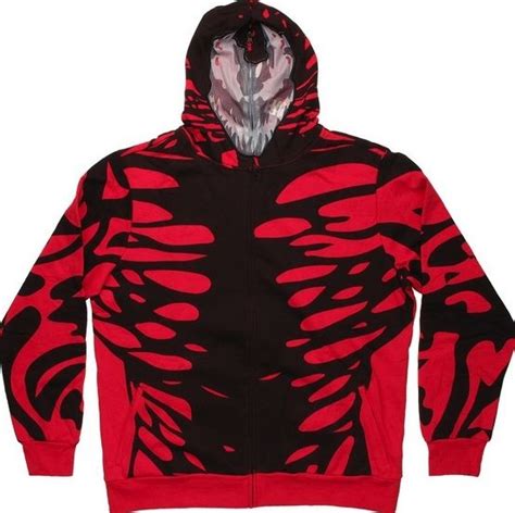 Carnage Costume Hoodie Geek Fashion And Gear Carnage Costume Hooded