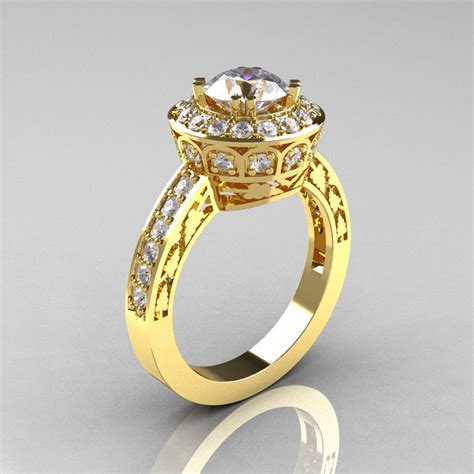 All our diamond solitaire rings can be customised giving you a truly unique diamond ring. 14K Yellow Gold 1.0 Carat Cubic Zirconia Diamond Wedding ...