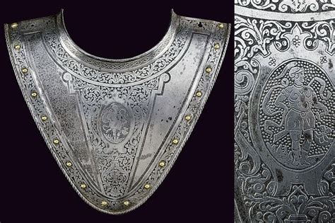 Sold Price An Engraved Gorget May 6 0113 1000 Am Cest Knight In