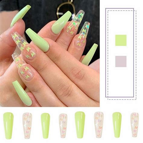 on Nails for Wide Nail Beds Clear Nail Gel Acrylic Hand Practice