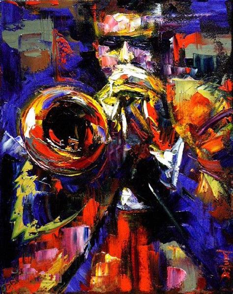 Jazz Modern Contemporary Original Abstract Art Canvas African American Art Jazz Saxophonist No