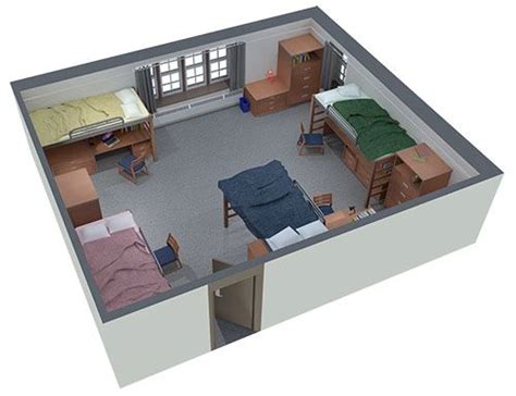 Quad Dorm Room Layout Bestroomone