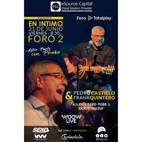 Pero también estuvo presente la 'hija mayor', quien en. CONCIERTO INTIMO: PEDRO CASTILLO Y FRANK QUINTERO