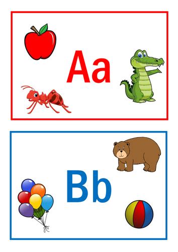 Combining these letters is how the words necessary for communication the alphabet in english is one of the fundamental points to start learning english. Alphabet flashcards | Teaching Resources