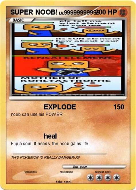 Pokémon Super Noob 7 7 Explode My Pokemon Card