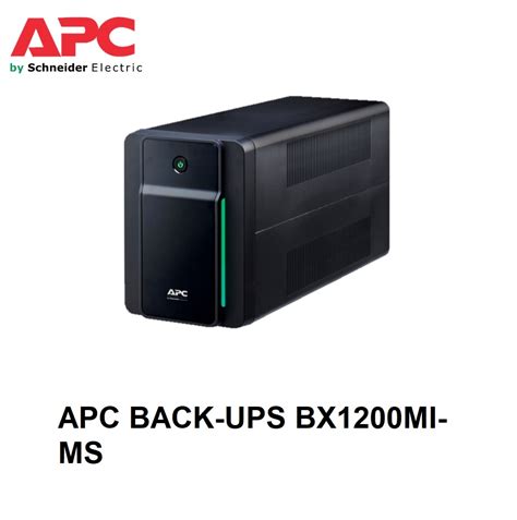 Apc Back Ups Bx1200mi Ms 1200va230vavr Universal Socket Battery Backup