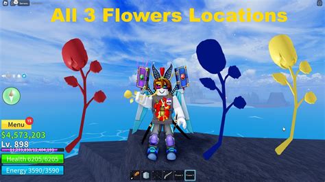 How To Get Flowers In Blox Fruits All Flower Locations Red Blue