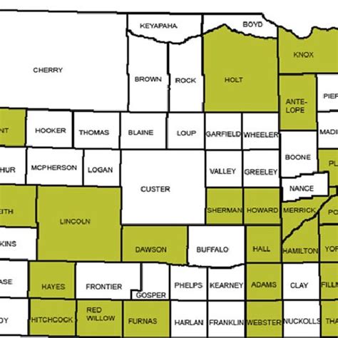 Counties With Nebraska Livestock Friendly Designation Source Nebraska
