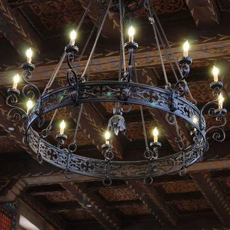 Medieval Chandelier At Castello Di Amorosa Weekly Wine Show