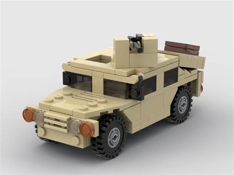Lego Moc Humvee Modern Us Army Vehicle By Thelegotanker Rebrickable