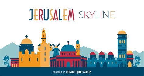Jerusalem Skyline Vector At Collection Of Jerusalem
