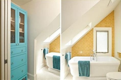 People have come to regard ceilings as blank canvasses, rather than surfaces that should be left blank, dull, and white. How can I hang a shower curtain in a bathroom with a ...