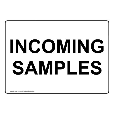 Incoming Samples Sign Nhe 32035