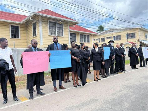 Lawyers Picket Socu Over Arrest Of Colleague Kaieteur News