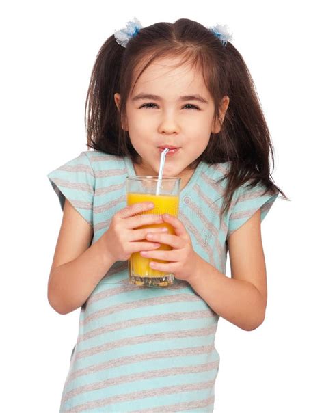 Girl Drinking Juice Stock Photo Image Of Caucasian Beautiful 18289360