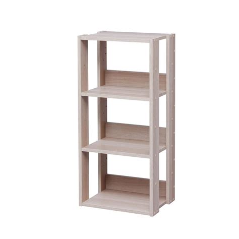 So if you're doing a deck or fence project and need additional room for lumber or specialty tools that you don't. IRIS 34.63 in. Light Brown Faux Wood 3-shelf Standard ...