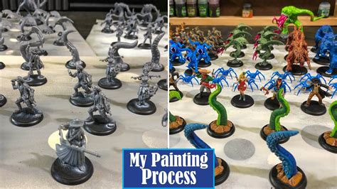 How To Paint Board Game Miniatures Or At Least My Process For Table