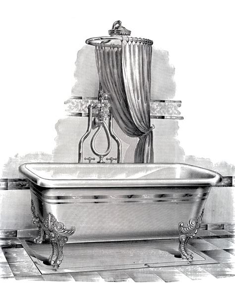 Design your everyday with bathtub art prints you'll love. Antique Bathtub Picture - Free Printable - The Graphics Fairy