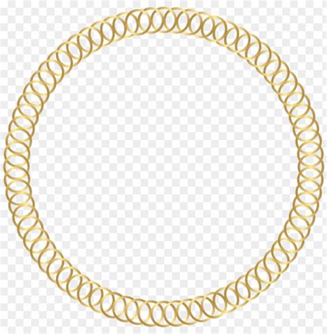Free Download Hd Png Download Round Border Frame Gold Clipart Png