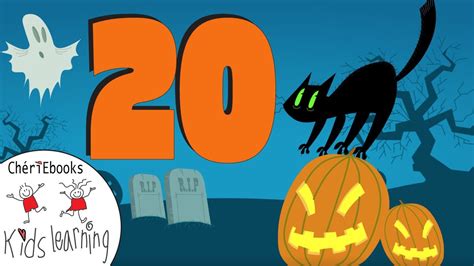 Scary Halloween Numbers Counting 1 To 20 For Kids Youtube