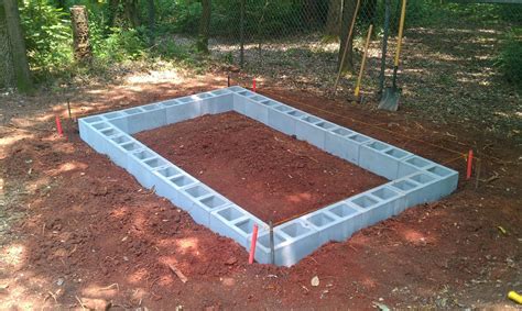 These are solid concrete blocks made for. How to build a concrete block shed foundation ~ Haddi