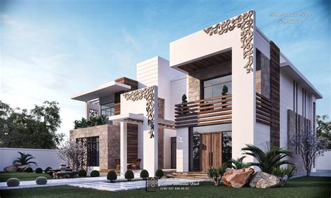Elegant Luxury Modern Villa In Uae On Behance Building Elevation House