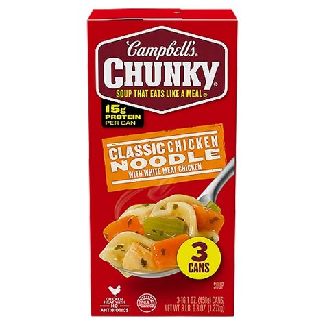 Campbells Chunkỵ Classic Chicken Noodle With White Meat Chicken Soup