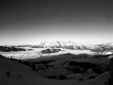 Free Images Landscape Nature Mountains Winter Cloud Black And
