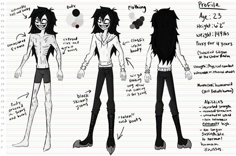 The Seer Jeff The Killer Reference Sheet By Xmadame