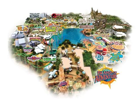 Universal Studios Orlando Map Florida Theme Park Maps