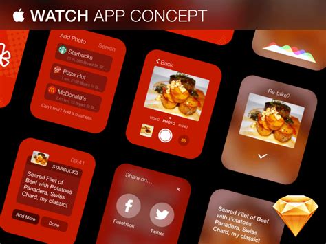 Apple Watch App Concept Sketch freebie - Download free resource for Sketch - Sketch App Sources
