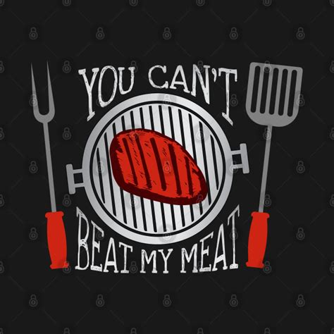 funny bbq grill master joke you can t beat my meat you cant beat my meat tank top