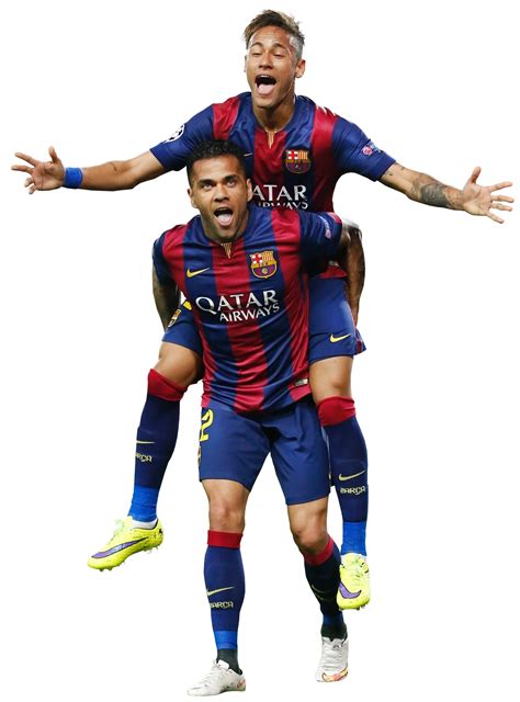 Dani alves followed his heart when deciding on tuesday to agree to a new deal with barcelona and remain for at least two more seasons. Neymar & Dani Alves football render - 12820 - FootyRenders