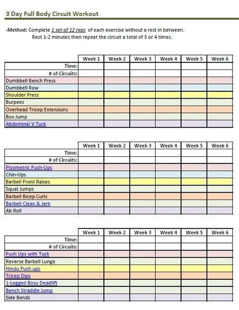 Download The Rack Workout Schedule Pdf Gantt Chart Excel Template