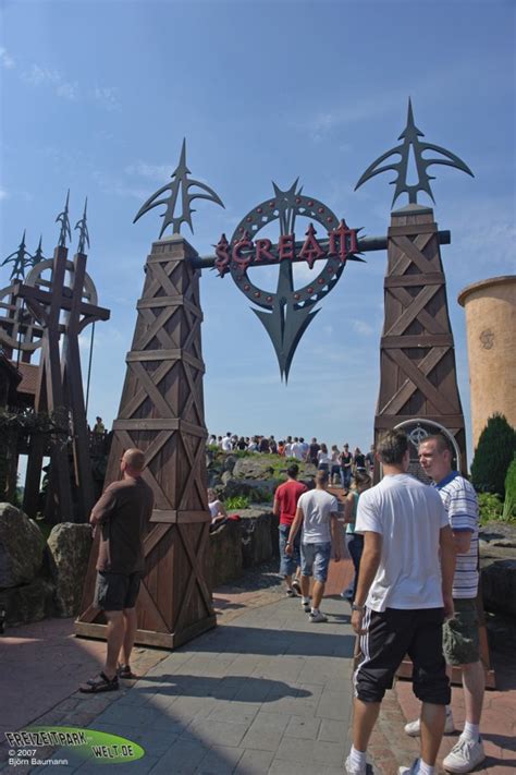 Scream is a gyro drop tower at the heide park amusement park in soltau, lower saxony, germany. Scream - Heide Park Resort | Freizeitpark-Welt.de