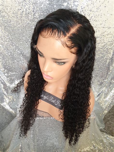 Curly Lace Front Wig Wet And Wavy Closure Wig Ready To Etsy Ireland